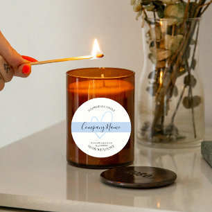 Personalised Homemade Candle Label Custom Pale
