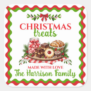 Personalised Homemade Christmas Treat Stickers