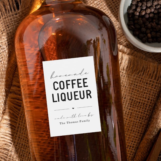 Personalised Homemade Coffee Liqueur Label (Creator Uploaded)