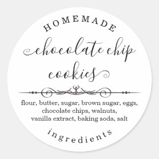 Personalised Homemade Food Sticker