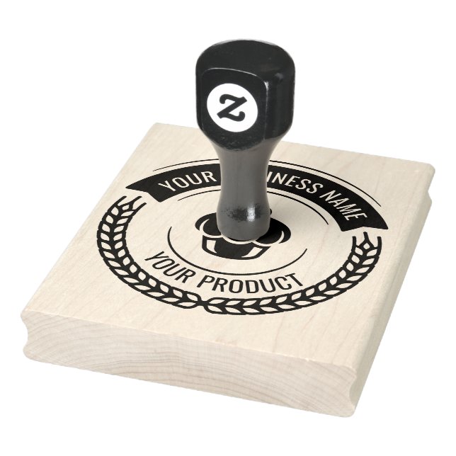 Personalised Homemade Logo Custom Large Rubber Sta Stamp (Stamp)