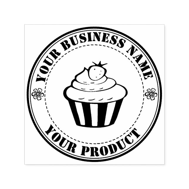 Personalised Homemade Logo Custom Large Self-inking Stamp (Design)