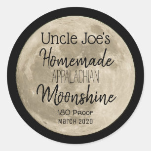 Personalised Homemade Moonshine Label