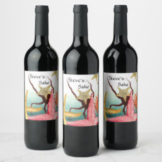 Personalised Homemade Sake Rice Wine Sushi label