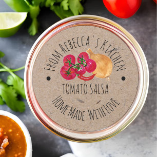 Personalised Homemade  Salsa Canning label