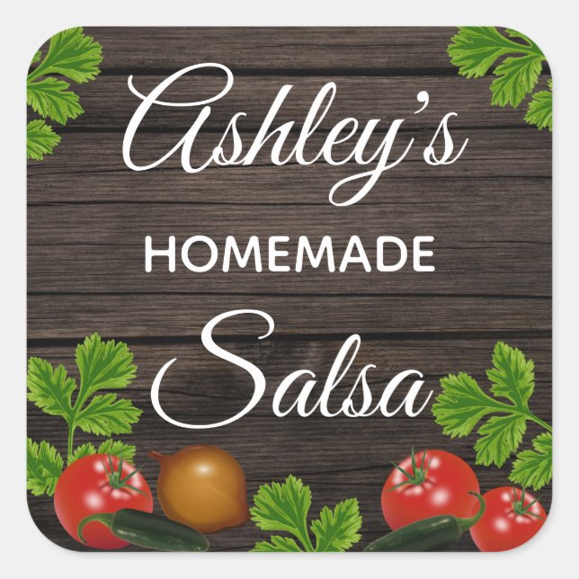 Personalised Homemade Salsa Label (Front)