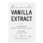 Personalised Homemade Vanilla Extract Label