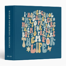 Personalised Homeschool Retro Custom Text Colours