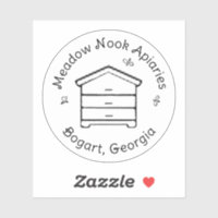 Personalised Honey Hive Bee Apiary Beekeeper Logo