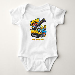 Personalised Hook it Lift it Baby Bodysuit