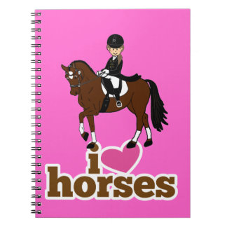 Personalised Horse and Rider Dressage Accessory Notebook