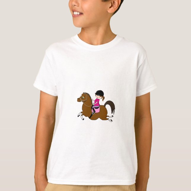 Personalised Horse and Rider Dressage Accessory T-Shirt (Front)