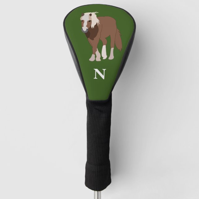 Personalised Horse Animal Horse Rider Horse Lover  Golf Head Cover (Front)