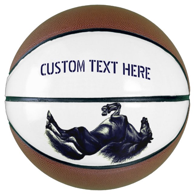 Personalised Horse Basketball with Custom Text (Front)