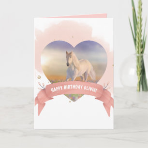 Personalised Horse Birthday Card