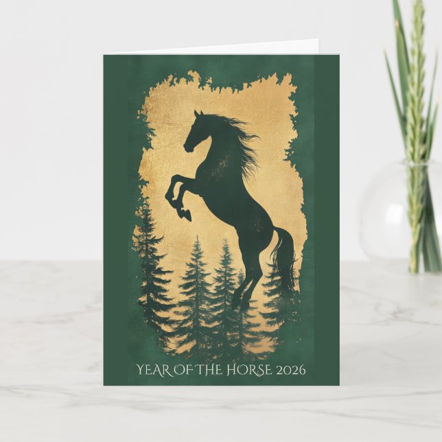 Personalised Horse Lover Greeting Card (Front)
