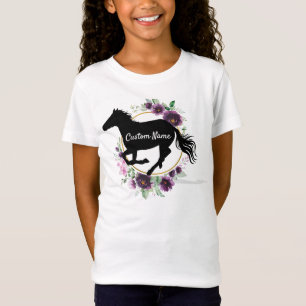 Personalised horse Name silhuette tshirt