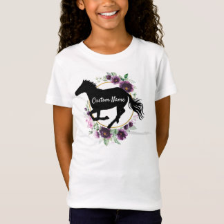Personalised horse Name silhuette tshirt