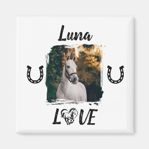 Personalised Horse Photo Equestrian Magnet