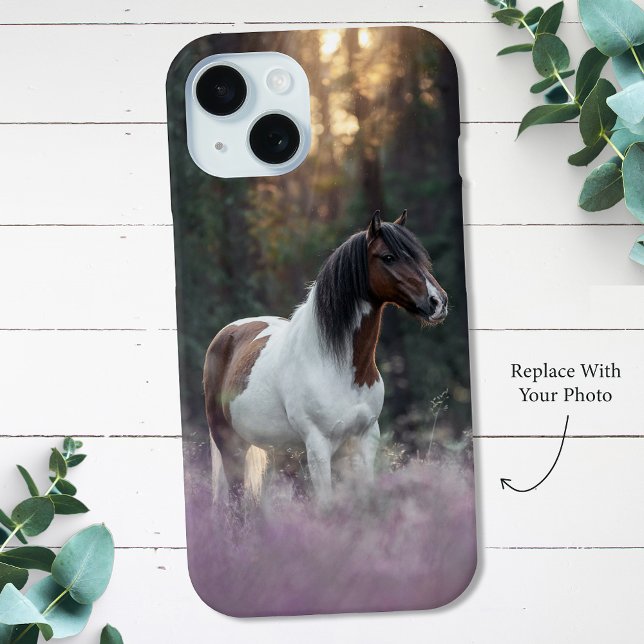 Personalised Horse Photo iPhone 15 Case (Creator Uploaded)