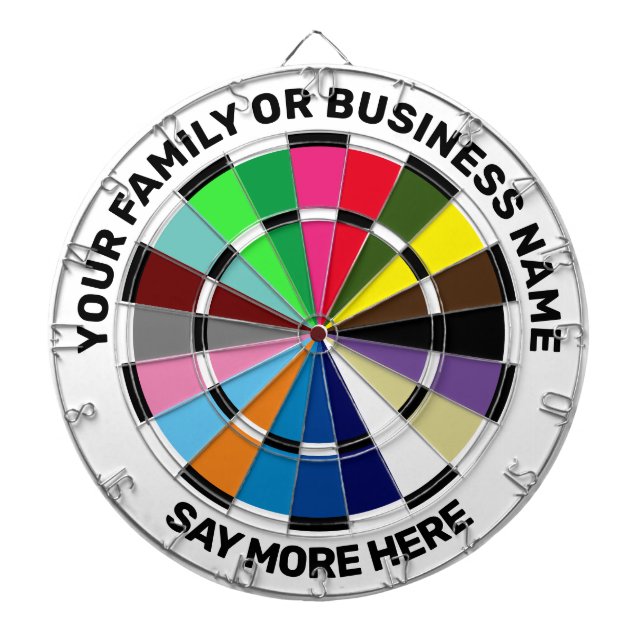 Personalised Horse Racing Colours Dartboard (Front)