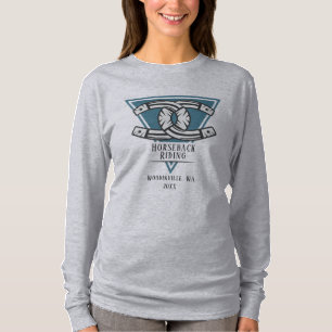 Personalised Horseback Riding Location Date Name T-Shirt