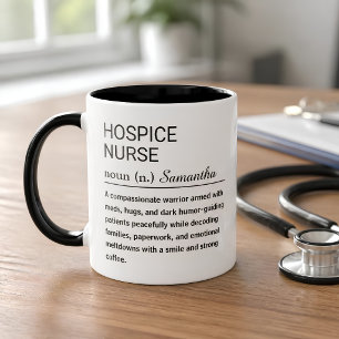Personalised Hospice Nurse Definition Coffee Mug