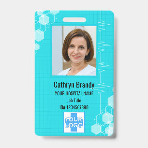 Personalised Hospital Employee ID, Photo and Name ID Badge