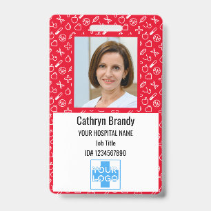 Personalised Hospital Employee ID, Photo and Name ID Badge