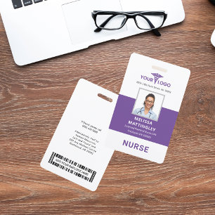 Personalised Hospital Employee Logo and Photo ID Badge