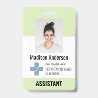 Personalised Hospital Employee Logo & Photo ID Bad