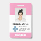Personalised Hospital Employee Logo & Photo ID Bad