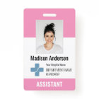 Personalised Hospital Employee Logo & Photo ID Bad