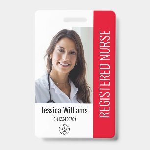 Personalised Hospital Employee Logo & Photo ID Badge
