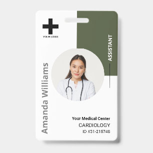 Personalised Hospital Employee Logo & Photo ID Badge