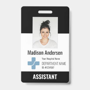 Personalised Hospital Employee Logo & Photo ID Badge