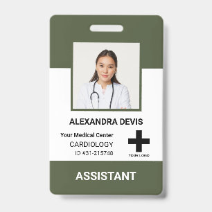 Personalised Hospital Employee Logo & Photo ID Badge