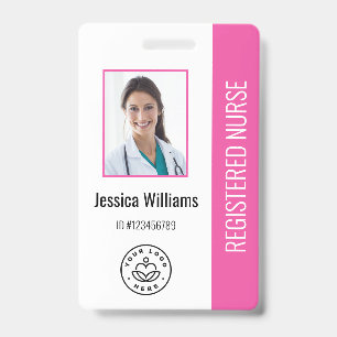 Personalised Hospital Employee Logo & Photo ID Badge