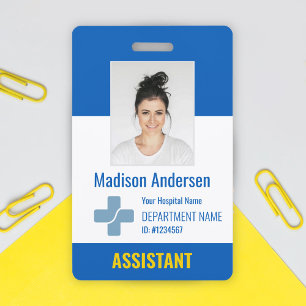 Personalised Hospital Employee Logo & Photo ID Badge