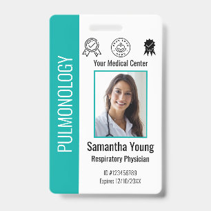 Personalised Hospital Employee Logo & Photo ID  Badge