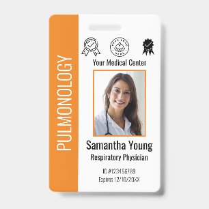 Personalised Hospital Employee Logo & Photo ID  Badge
