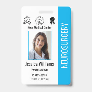 Personalised Hospital Employee Logo & Photo ID Badge