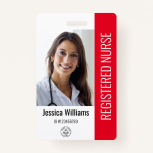 Personalised Hospital Employee Logo & Photo ID ID Badge