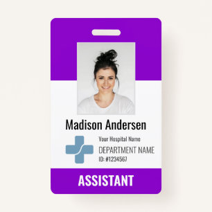 Personalised Hospital Employee Logo & Photo ID ID Badge