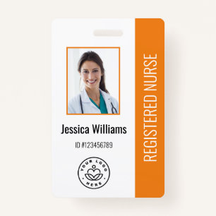 Personalised Hospital Employee Logo & Photo ID ID Badge