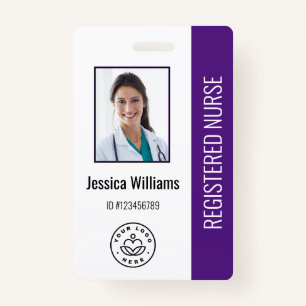 Personalised Hospital Employee Logo & Photo ID ID Badge