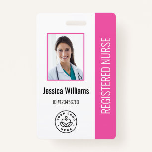 Personalised Hospital Employee Logo & Photo ID ID Badge