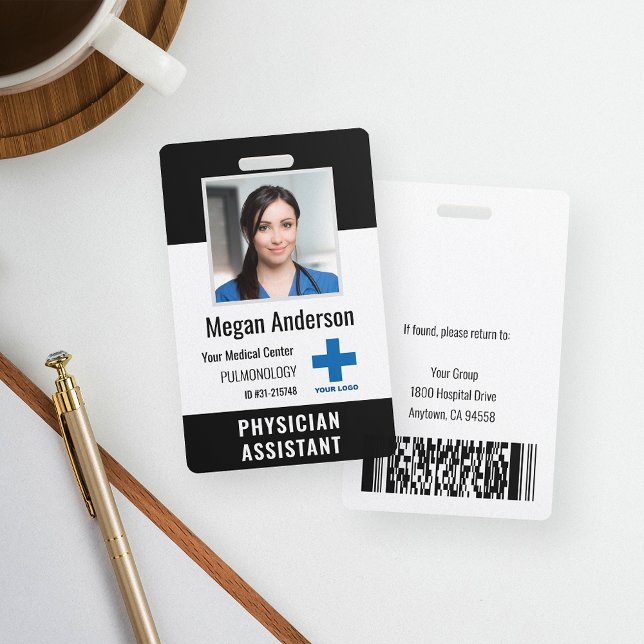 Personalised Hospital Employee Logo & Photo ID ID Badge (Creator Uploaded)