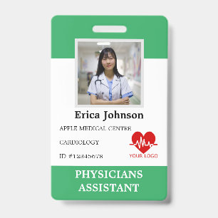 Personalised Hospital Employee Logo & Photo ID ID Badge