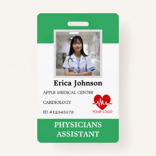 Personalised Hospital Employee Logo & Photo ID ID  ID Badge